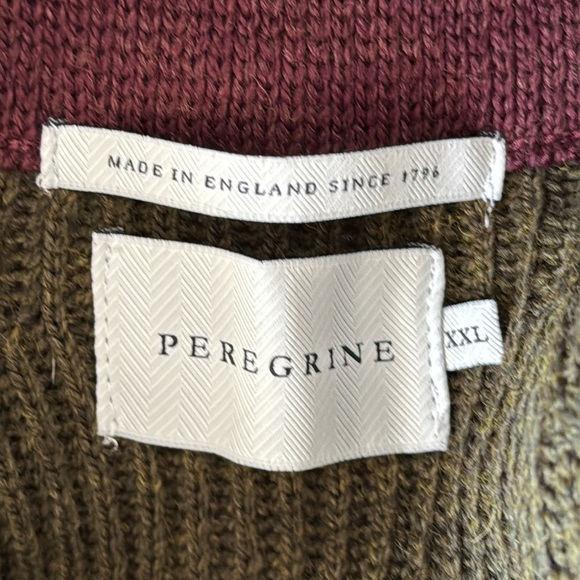 Peregrine Foxton Quarter Zip Jumper/Sweater Olive Green Size XXL - Picture 8 of 11